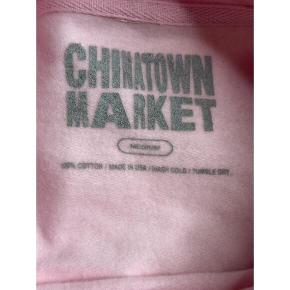 Chinatown‎ Market X Dolls Kill Pink Smiley Ball Gag Hoodie Medium - Picture 4 of 6